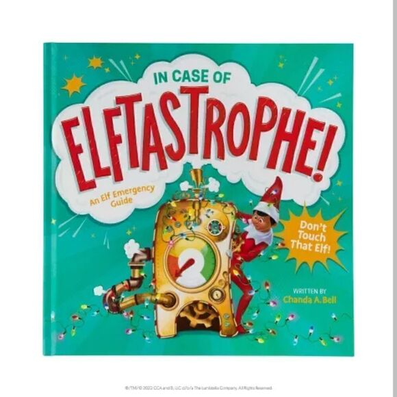 In Case of Elftastrophe, Elf on The Shelf Hard Cover Book - Picture 1 of 6